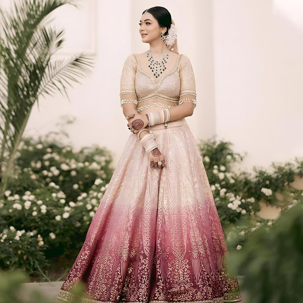 Amazing Light Pink Color Lehenga