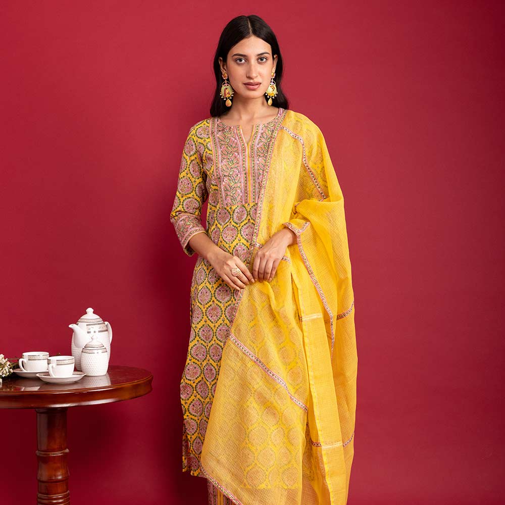 New Stylish Suit Yellow Color